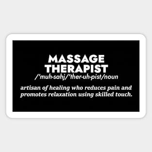 Massage Therapist Definition - Dectionary Style Magnet